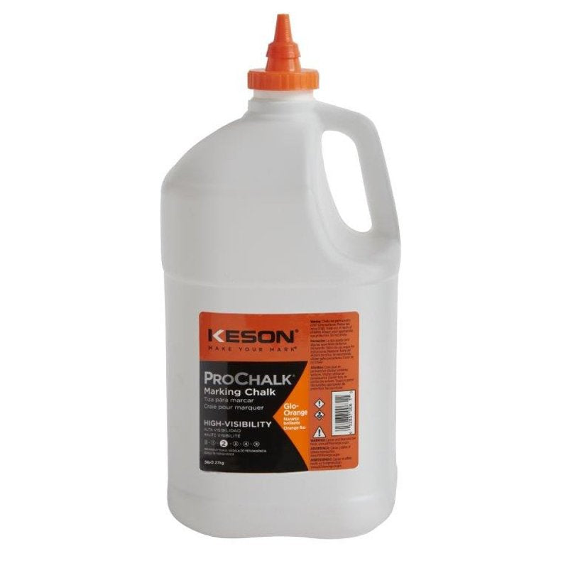 KESON LLC Keson PROCHALK Series 105GO Marking Chalk Refill, 5 lb, Glow Orange