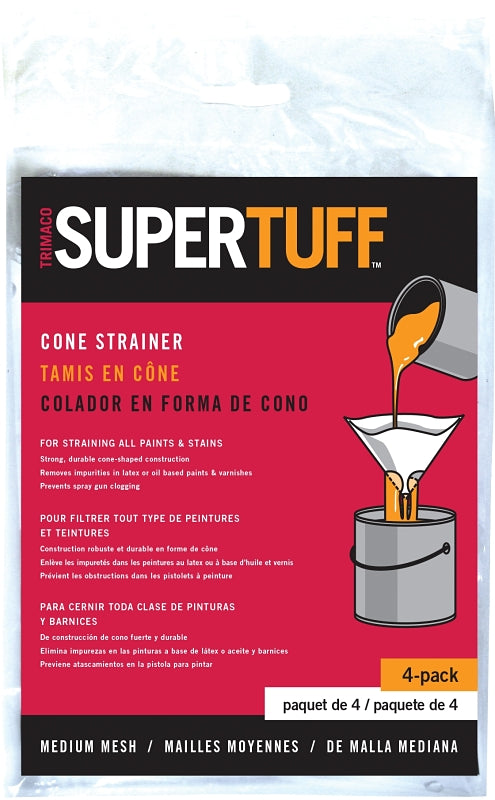 TRIMACO Trimaco 11101 Cone Paint Strainer Bag, White