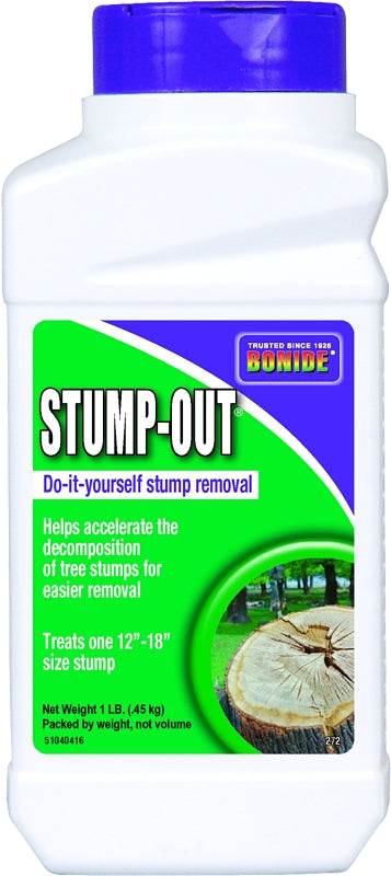 BONIDE Bonide Stump-Out 272 Stump Removal, Granular, White/Yellow, 1 lb Bottle LAWN & GARDEN BONIDE