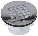 OATEY Oatey 42097 Shower Drain, PVC, White, Specifications: Snap-In Cover Design, Solvent Weld Connection, Round Shape PLUMBING, HEATING & VENTILATION OATEY