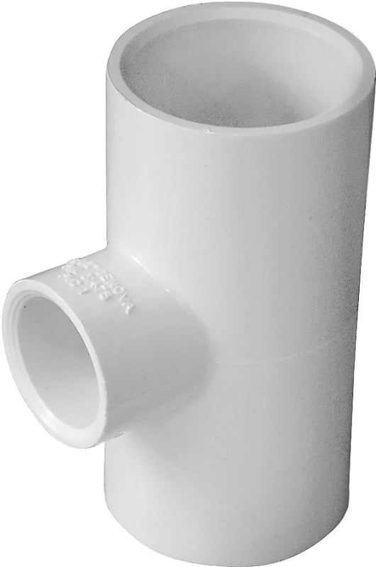 IPEX IPEX 435794 Reducing Pipe Tee, 1 x 1/2 in, Socket, PVC, White, SCH 40 Schedule LAWN & GARDEN IPEX