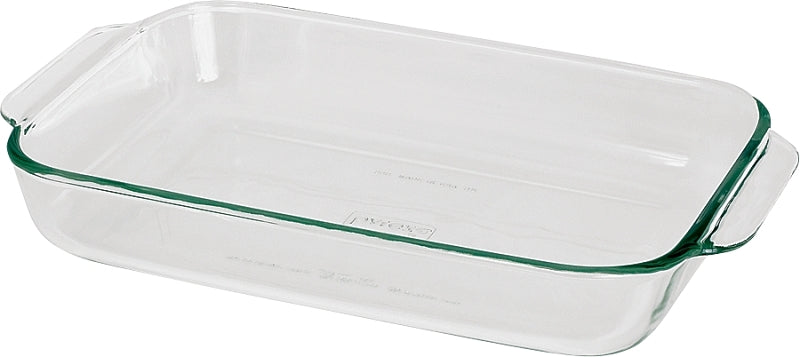 ANCHOR HOCKING Anchor Hocking Oven Basics Series 81935AHG18 Bake Dish, 3 qt Capacity, Glass, Clear, Dishwasher Safe: Yes