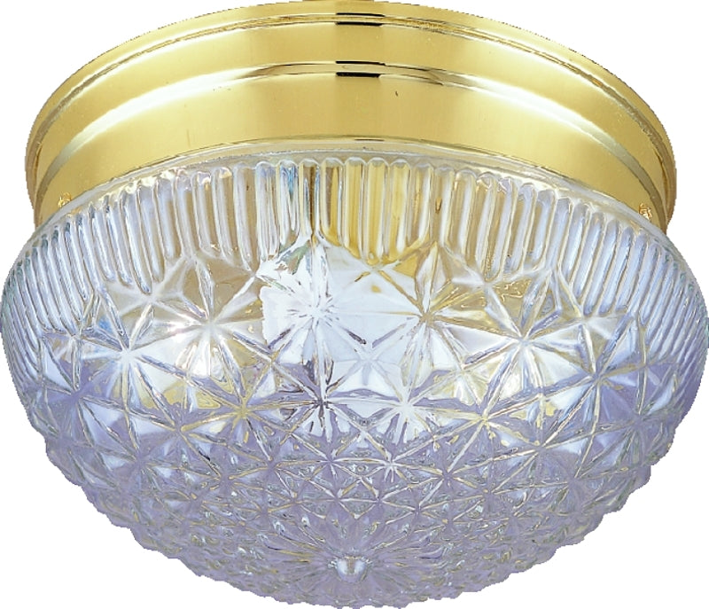 VAXCEL INTERNATIONAL Boston Harbor F14BB01-80033L Two Light Round Ceiling Fixture, 120 V, 60 W, 2-Lamp, A19 or CFL Lamp ELECTRICAL VAXCEL INTERNATIONAL