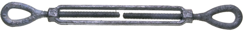 BARON Baron 15-1/2X12 Turnbuckle, 2200 lb Working Load, 1/2 in Thread, Eye, Eye, 12 in L Take-Up, Galvanized Steel