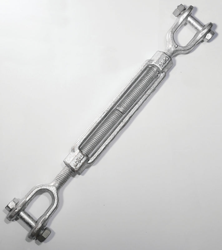 BARON Baron 19-5/8X6 Turnbuckle, 3500 lb Working Load, 5/8 in Thread, Jaw, Jaw, 6 in L Take-Up, Galvanized Steel