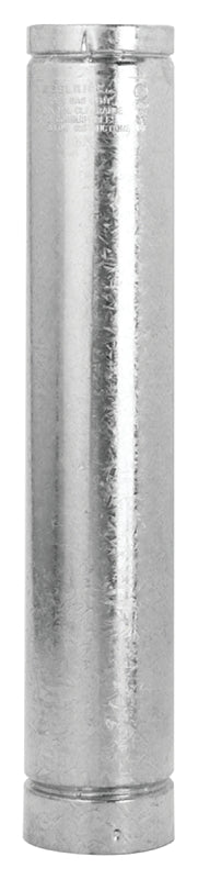 SELKIRK Selkirk 4RV-2 Type B Gas Vent Pipe, 4 in OD, 2 ft L, Galvanized Steel PLUMBING, HEATING & VENTILATION SELKIRK