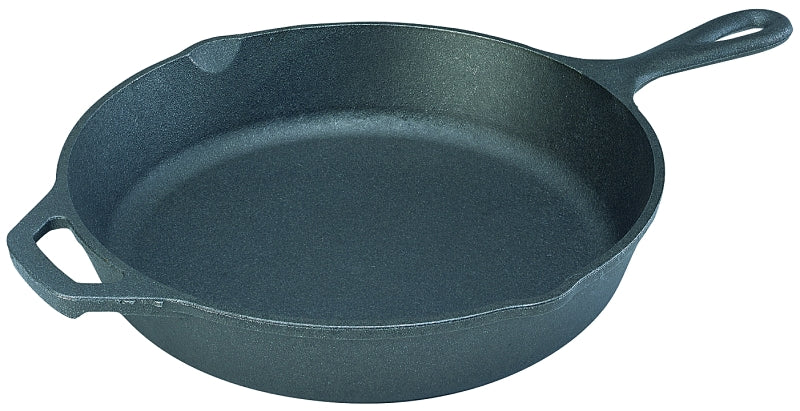 LODGE MFG Lodge L14SK3 Pre-Seasoned Skillet, 15 in Dia, Cast Iron, Black HOUSEWARES LODGE MFG