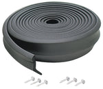 M-D M-D 03723 Bottom Garage Door Sealer, 1 in Thick, 9 ft L, EPDM, Black HARDWARE & FARM SUPPLIES M-D