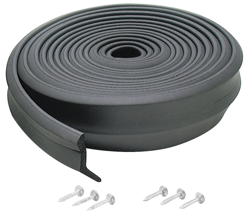 M-D M-D 03723 Bottom Garage Door Sealer, 1 in Thick, 9 ft L, EPDM, Black HARDWARE & FARM SUPPLIES M-D