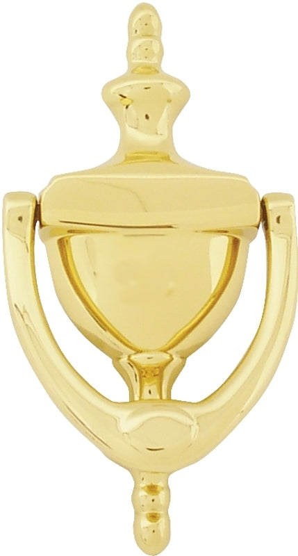 SCHLAGE BUILDERS HARDWARE Schlage SC2-3125-605 Door Knocker, Brass, Brass, 3-15/16 in Mounting Hole HARDWARE & FARM SUPPLIES SCHLAGE BUILDERS HARDWARE