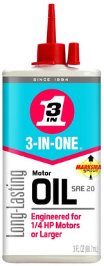 WD-40 3-In-One 101456/10045 Motor Oil, 20, 3 oz