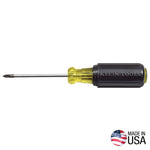 KLEIN Klein Tools 603-3 Screwdriver, #1 Drive, Phillips Drive, 6-3/4 in OAL, 3 in L Shank, Rubber Handle, Cushion-Grip Handle