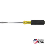 KLEIN Klein Tools 600-6 Screwdriver, 5/16 in Drive, Keystone Drive, 10-15/16 in OAL, Rubber Handle, 6 in L Shank