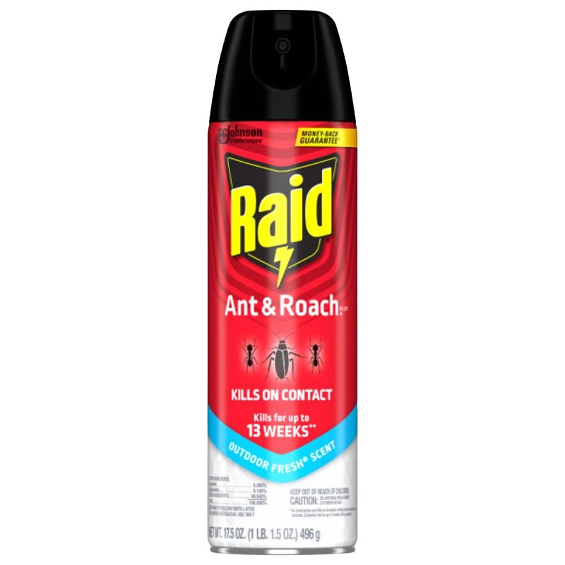RAID Raid 21613 Ant and Roach Killer, Liquid, Spray Application, Indoor, Outdoor, 17.5 oz Aerosol Can LAWN & GARDEN RAID