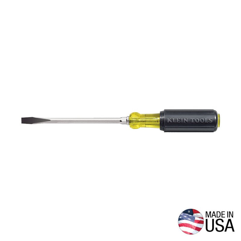 KLEIN Klein Tools 602-4 Screwdriver, 1/4 in Drive, Keystone Drive, 8-11/32 in OAL, 4 in L Shank, Acetate Handle
