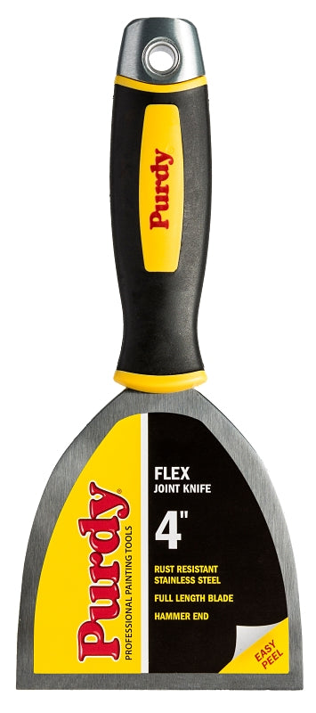 PURDY Purdy 14A900040 Premium Joint Knife, 4 in W Blade, Stainless Steel Blade, Flexible Blade, Cushion Grip Handle BUILDING MATERIALS PURDY