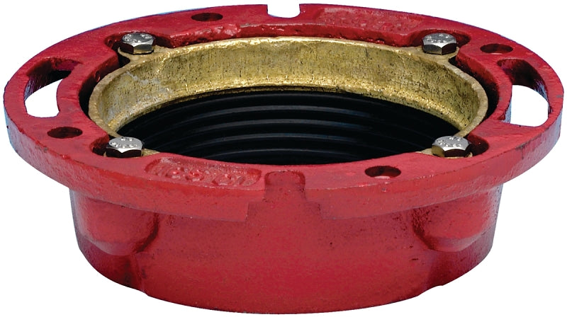 OATEY Oatey 42255 Closet Flange, 4 in Connection, Iron, Red PLUMBING, HEATING & VENTILATION OATEY