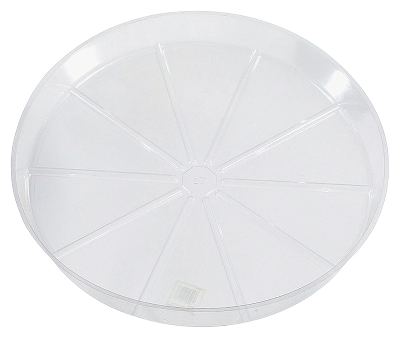 MAT - MIDWEST AIR TECHNOLOGY Gardener's Blue Ribbon VS10VUS Planter Saucer, 10 in Dia, Vinyl, Clear