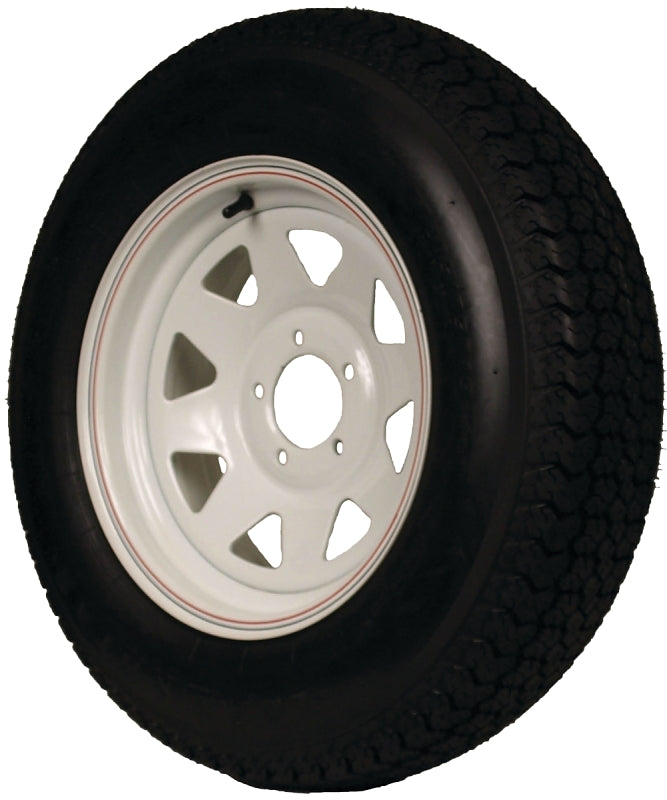 MARTIN WHEEL MARTIN Wheel DM175D3C-5CT/C-I Trailer Tire, 1360 lb Withstand, 4-1/2 in Dia Bolt Circle