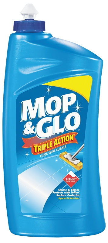 E.H. (US) LLC ACCT 7003 Mop & Glo 1920089333 Floor Shine Cleaner, 32 oz Bottle, Liquid, Citrus, Tan