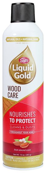 NAKOMA PRODUCTS Scott's Liquid Gold 10011-1 Wood Cleaner and Preservative, 11.5 oz Aerosol Can, Liquid, Almond, Amber CLEANING & JANITORIAL SUPPLIES NAKOMA PRODUCTS   