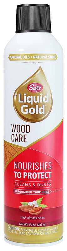 NAKOMA PRODUCTS Scott's Liquid Gold 10011-1 Wood Cleaner and Preservative, 11.5 oz Aerosol Can, Liquid, Almond, Amber CLEANING & JANITORIAL SUPPLIES NAKOMA PRODUCTS