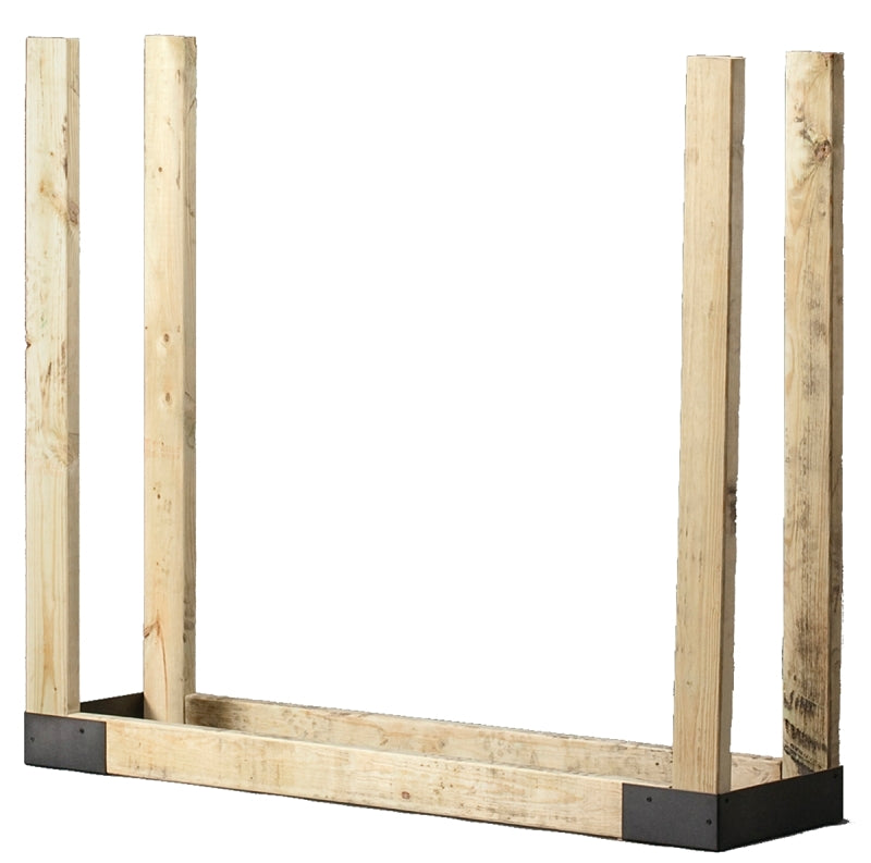 SHELTER Shelter SLRK Adjustable Log Rack Bracket Kit, 14 in W, Steel Base, Powder-Coated, Black APPLIANCES & ELECTRONICS SHELTER