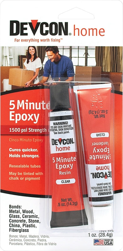 DEVCON Devcon 20545 Epoxy Adhesive, Amber, Liquid, 0.5 oz Tube PAINT DEVCON
