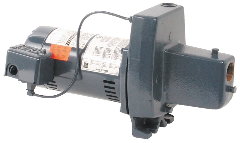 STA-RITE Sta-Rite FSNCH-L Jet Pump, 9.9/4.95 A, 115/230 V, 0.5 hp, 1-1/4 in Suction, 1 in Discharge Connection, Iron PLUMBING, HEATING & VENTILATION STA-RITE