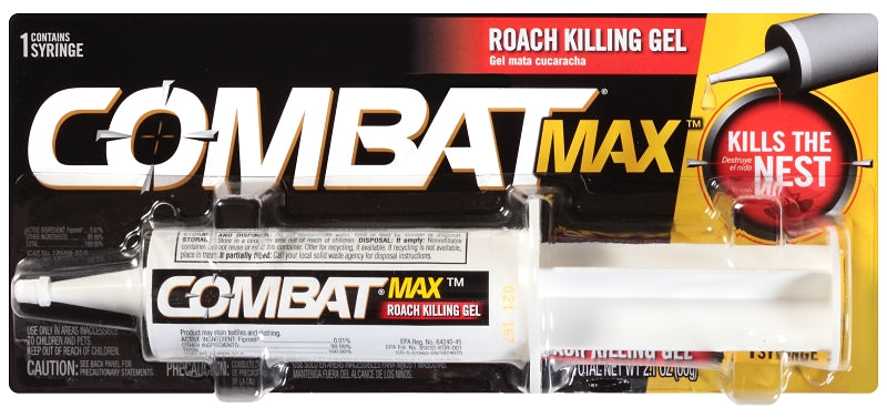 COMBAT Combat 51960 Roach Killer Gel, Gel, Characteristic, 60 g LAWN & GARDEN COMBAT