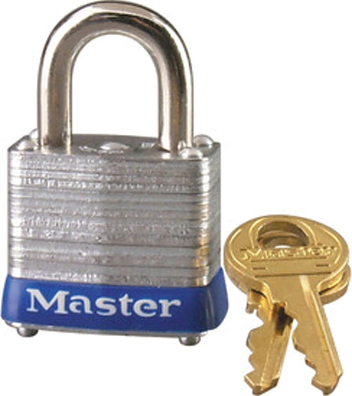 MASTER LOCK Master Lock 7D Padlock, Keyed Different Key, 3/16 in Dia Shackle, 9/16 in H Shackle, Steel Shackle, Steel Body HARDWARE & FARM SUPPLIES MASTER LOCK