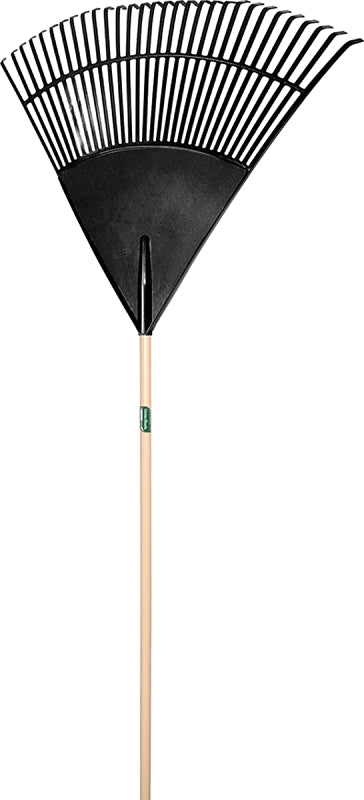 UNION TOOLS UnionTools 64169 Leaf Rake, Polypropylene Tine, 30-Tine, Hardwood Handle, 48 in L Handle