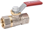 B & K INDUSTRIES B & K 107-000NL Ball Valve, 1/8 in Connection, FPT x FPT, 600/150 psi Pressure, Brass Body PLUMBING, HEATING & VENTILATION B & K INDUSTRIES