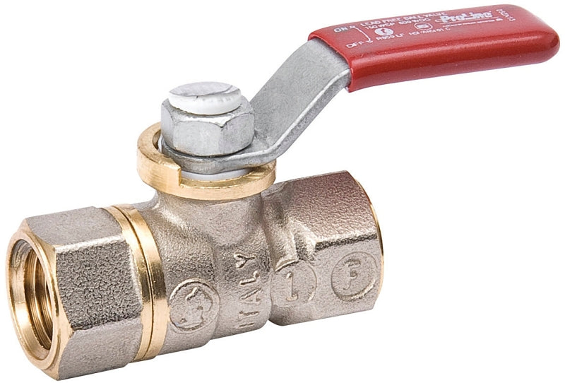 B & K INDUSTRIES B & K 107-000NL Ball Valve, 1/8 in Connection, FPT x FPT, 600/150 psi Pressure, Brass Body PLUMBING, HEATING & VENTILATION B & K INDUSTRIES