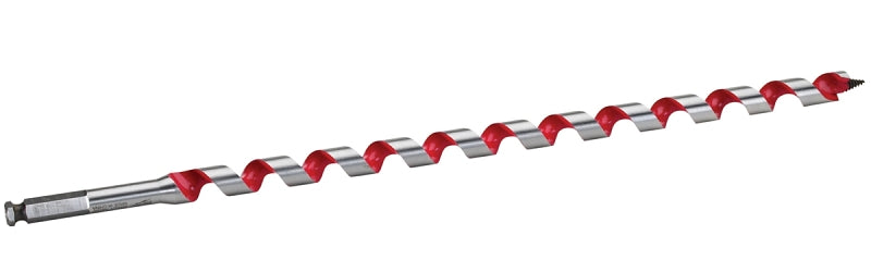 MILWAUKEE Milwaukee 48-13-5750 Ship Auger Bit, 3/4 in Dia, 18 in OAL, Spiral Flute, 7/16 in Dia Shank, Hex Shank