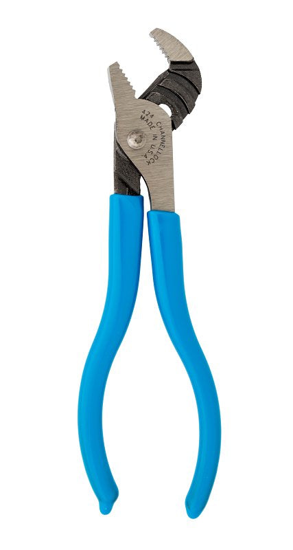CHANNELLOCK Channellock 424 Tongue and Groove Plier, 4-1/2 in OAL, 1/2 in Jaw Opening, Blue Handle, Cushion-Grip Handle