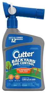 CUTTER Cutter Backyard HG-61067 Concentrated Bug Control Spray, Liquid, 32 oz Bottle LAWN & GARDEN CUTTER
