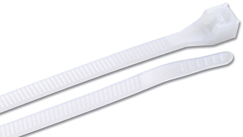 GB Gardner Bender 46-507N Cable Tie, 1/4 in Max Bundle Dia, Double-Lock Locking, 6/6 Nylon, Natural, 8 in L, 500/PK