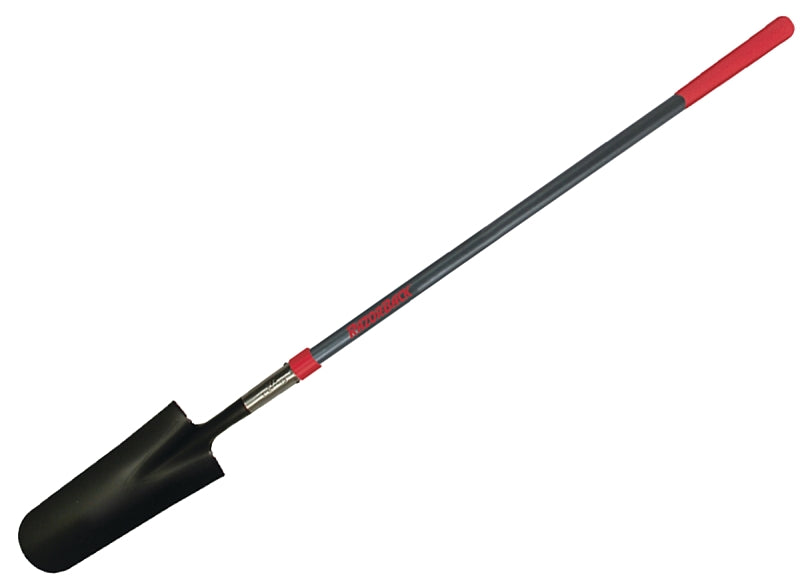 RAZOR-BACK Razor-Back 47602 Drain Spade with Handle, 6 in W Blade, 14 ga, Steel Blade, Fiberglass Handle, Cushion Grip Handle
