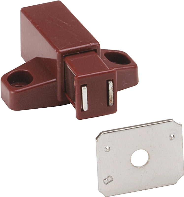 AMEROCK Amerock BP32301BR Magnetic Catch, 1-11/16 in L x 2 in W Catches, Acetyl/Steel, Brown