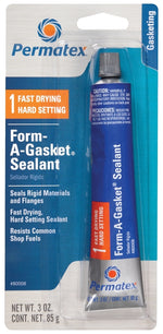 PERMATEX Permatex 80008 Sealant, Reddish Golden Brown, 3 oz Tube, Paste, Alcohol AUTOMOTIVE PERMATEX