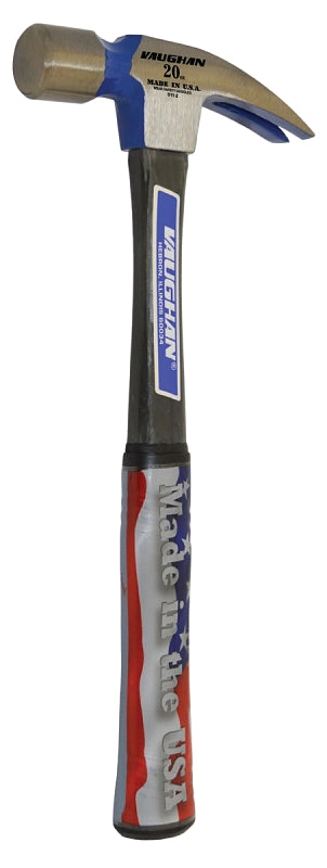 MARSHALLTOWN Vaughan 999 Series FS999 Hammer, 20 oz Head, Smooth, Straight Claw Head, HCS Head, 14 in OAL