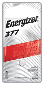 ENERGIZER BATTERY Energizer 377BPZ-2 Battery, 1.5 V Battery, 24 mAh, 377 Battery, Silver Oxide ELECTRICAL ENERGIZER BATTERY