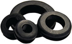 GB Gardner Bender GHG-1550 Hole Grommet, 1/2 in ID, Vinyl, Black