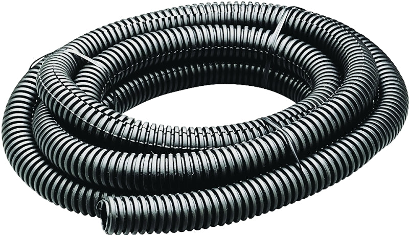 GB Gardner Bender FLX-5007T Corrugated Split Tubing, 1/2 in Dia, 7 ft L, Polypropylene, Black ELECTRICAL GB