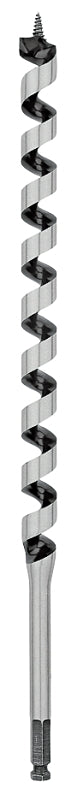 IRWIN Irwin WeldTec 3043011 Auger Drill Bit, 7/8 in Dia, 17 in OAL, Twist Flute, 1-Flute, 7/16 in Dia Shank TOOLS IRWIN