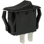 GB Gardner Bender GSW Series GSW-41 Rocker Switch, 8/16 A, 125/250 V, SPST, 0.55 x 1.12 in Panel Cutout, Black