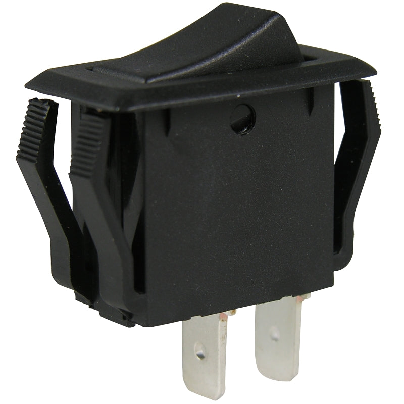 GB Gardner Bender GSW Series GSW-41 Rocker Switch, 8/16 A, 125/250 V, SPST, 0.55 x 1.12 in Panel Cutout, Black