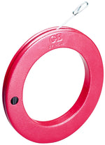 GB Gardner Bender EFT-50B Fish Tape, 1/8 in Tape, 50 ft L Tape, Steel Tape, Red Case ELECTRICAL GB