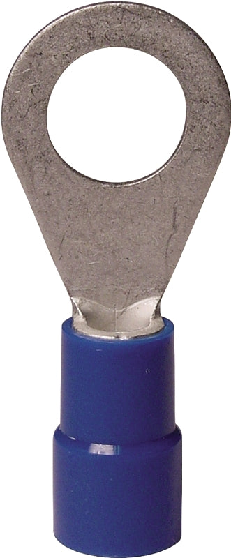 GB Gardner Bender 10-104 Ring Terminal, 600 V, 16 to 14 AWG Wire, #8 to 10 Stud, Vinyl Insulation, Copper Contact, Blue ELECTRICAL GB